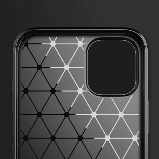 Funda para Apple iPhone 14 Pro Max, Techsuit, Carbono, Negra