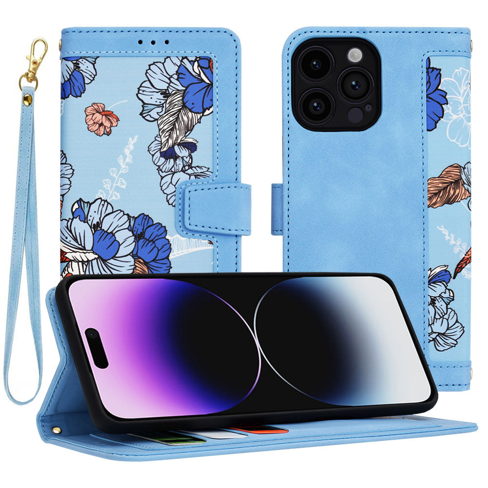 Funda para Apple iPhone 14 Pro Max, Techsuit, FlipCraft, Azul