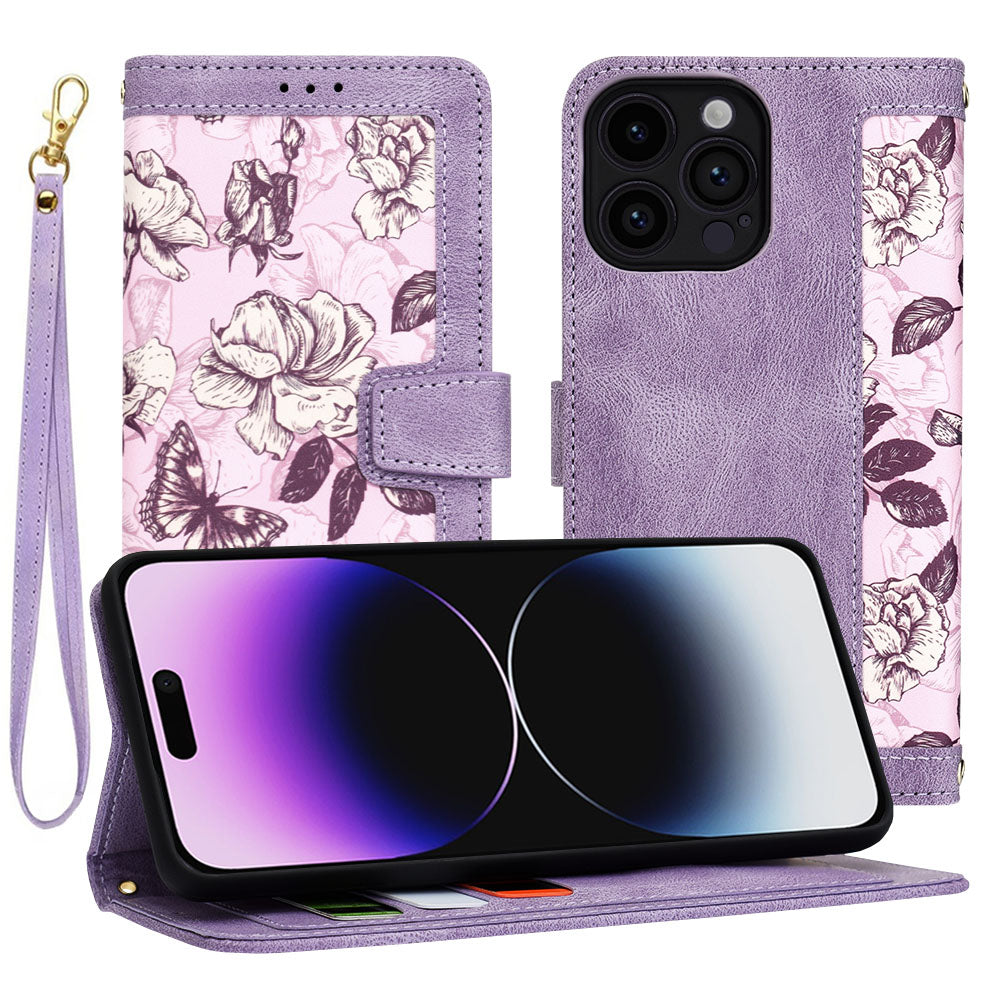 Funda para Apple iPhone 14 Pro Max, Techsuit, FlipCraft, Morado
