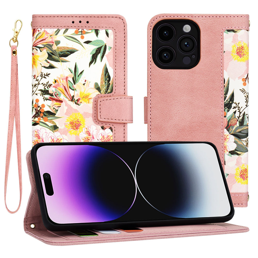 Funda para Apple iPhone 14 Pro Max, Techsuit, FlipCraft, Rosa