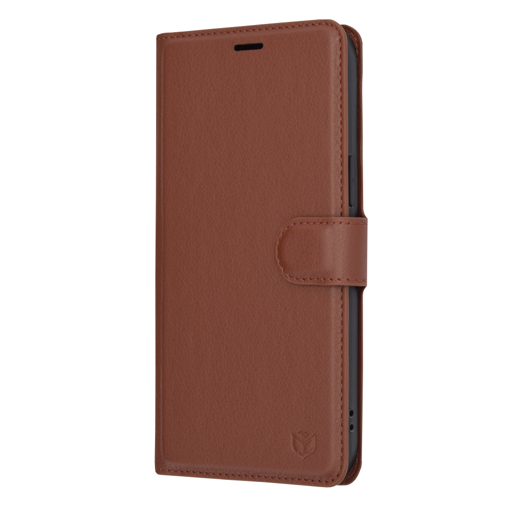 Funda para Apple iPhone 14 Pro Max, Techsuit, Leather Folio, Marrón