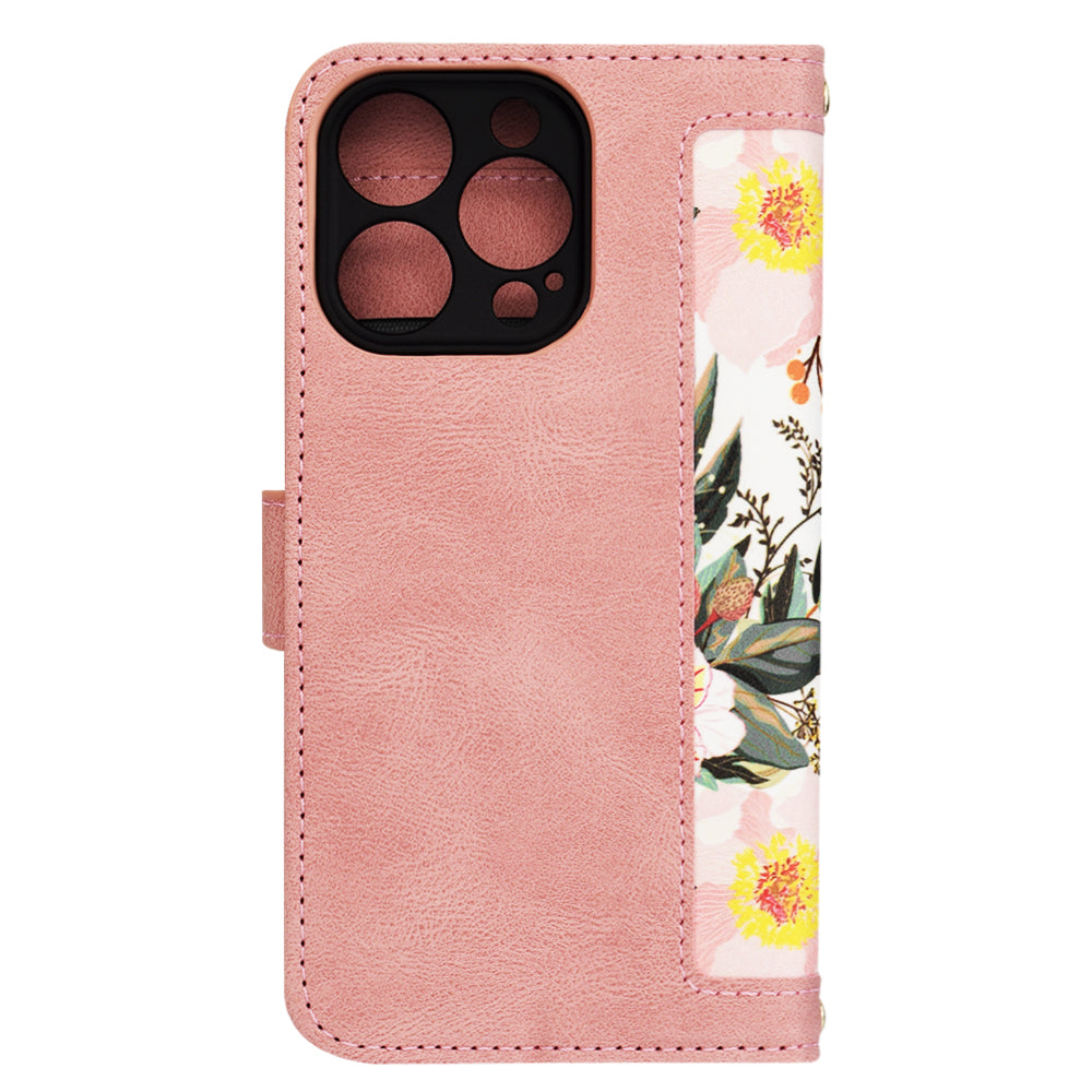 Funda para Apple iPhone 14 Pro, Techsuit, FlipCraft, Rosa