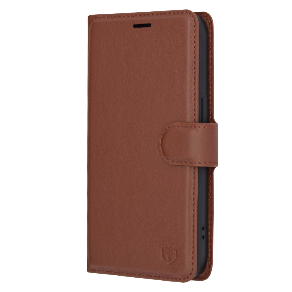 Funda para Apple iPhone 14 Pro, Techsuit, Leather Folio, Marrón