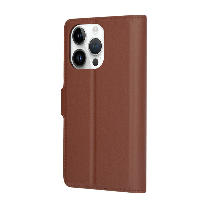 Funda para Apple iPhone 14 Pro, Techsuit, Leather Folio, Marrón