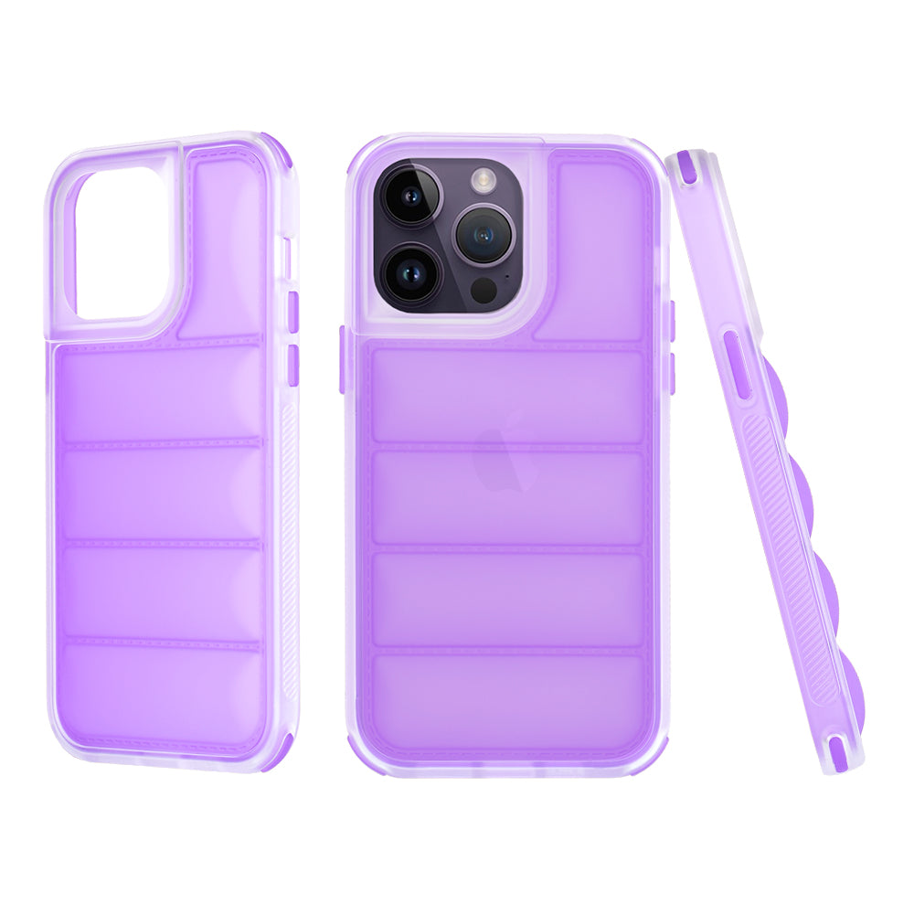 Funda para Apple iPhone 14 Pro, Techsuit, Wave Shield, Morado