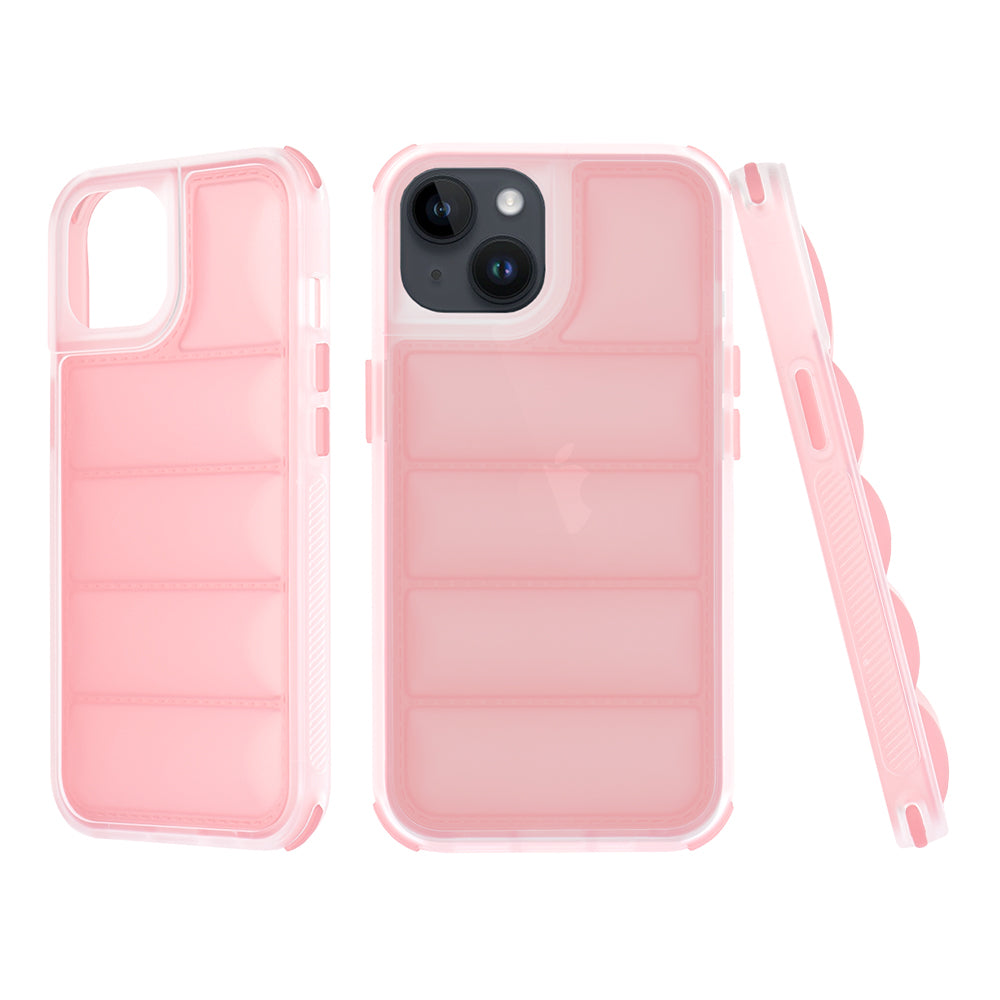 Funda para Apple iPhone 14, Techsuit, Wave Shield, Rosa