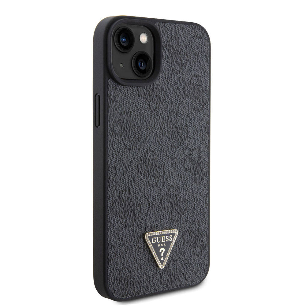Funda para Apple iPhone 15 / 14, Guess, Crossbody 4G Metal Logo, Negra