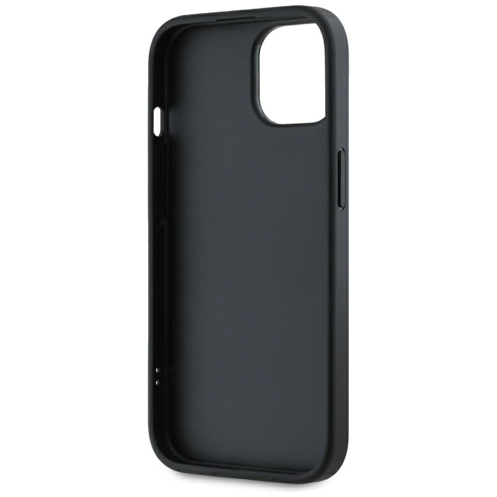 Funda para Apple iPhone 15, Karl Lagerfeld, Saffiano Athleisure Stripes with Strap, Rosie
