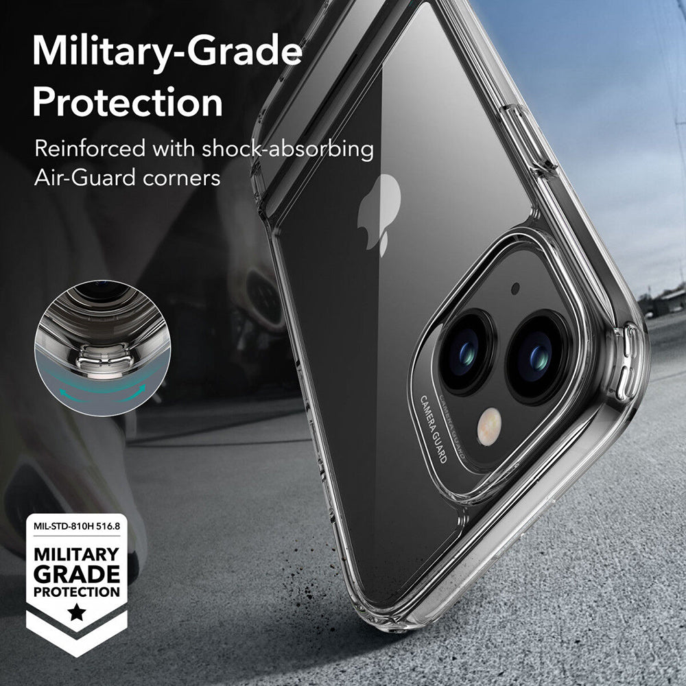 Funda para Apple iPhone 15 Plus, ESR, Air Shield Boost Kickstand, Transparente