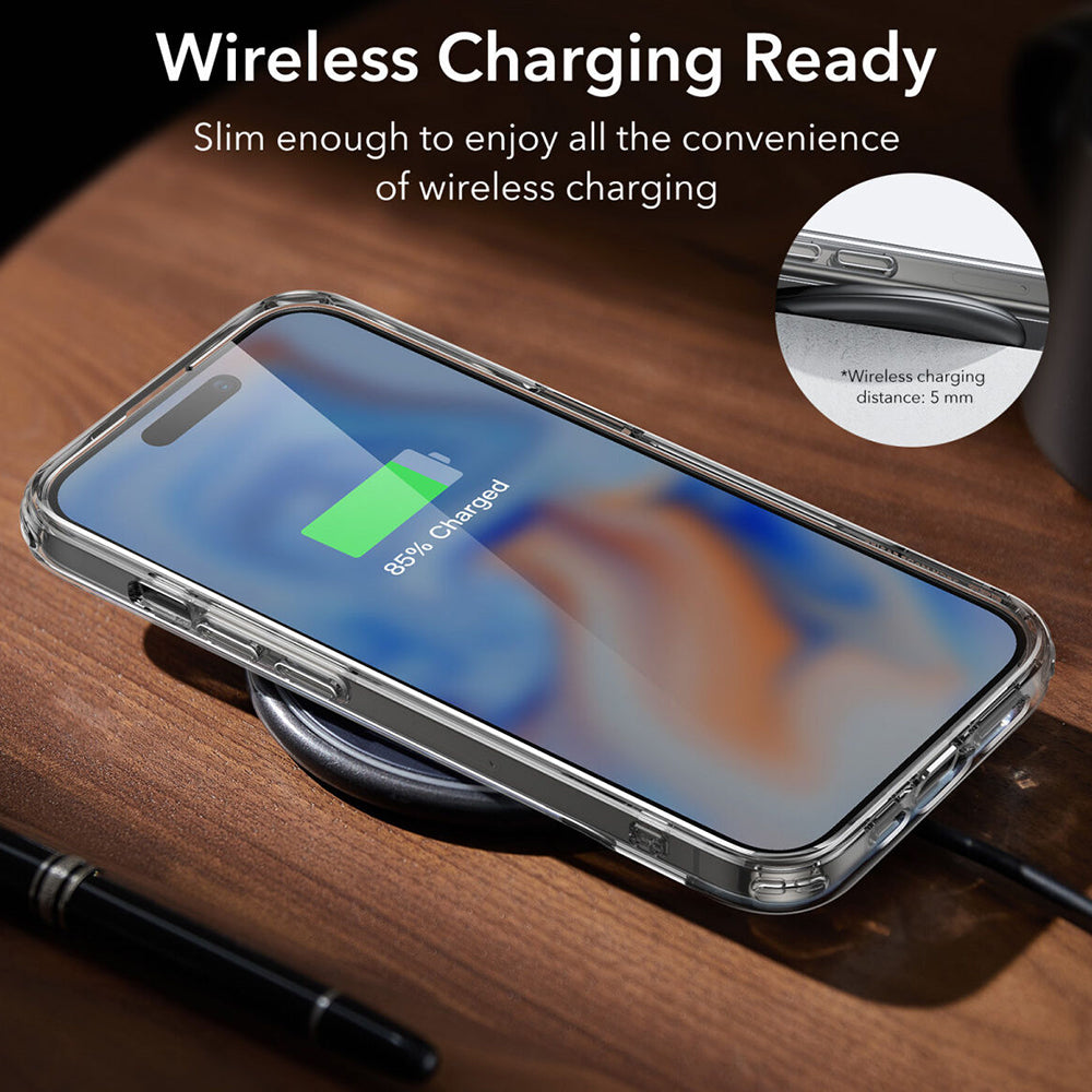 Funda para Apple iPhone 15 Plus, ESR, Air Shield Boost Kickstand, Transparente