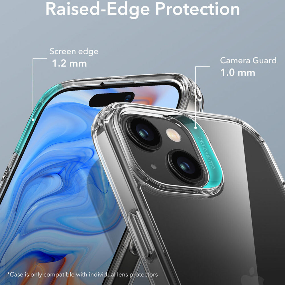 Funda para Apple iPhone 15 Plus, ESR, Air Shield Boost Kickstand, Transparente