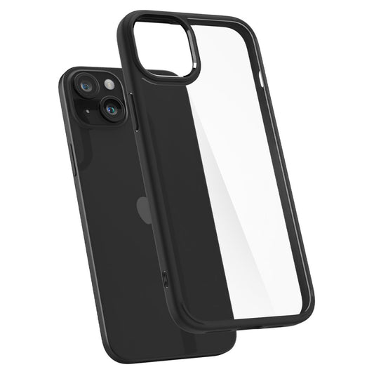 Funda para Apple iPhone 15 Plus, Spigen, Ultra Hybrid, Negra Mate