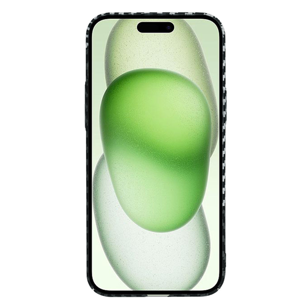 Funda para Apple iPhone 15 Plus, Techsuit, Carbonite FiberShell, Negra Gris