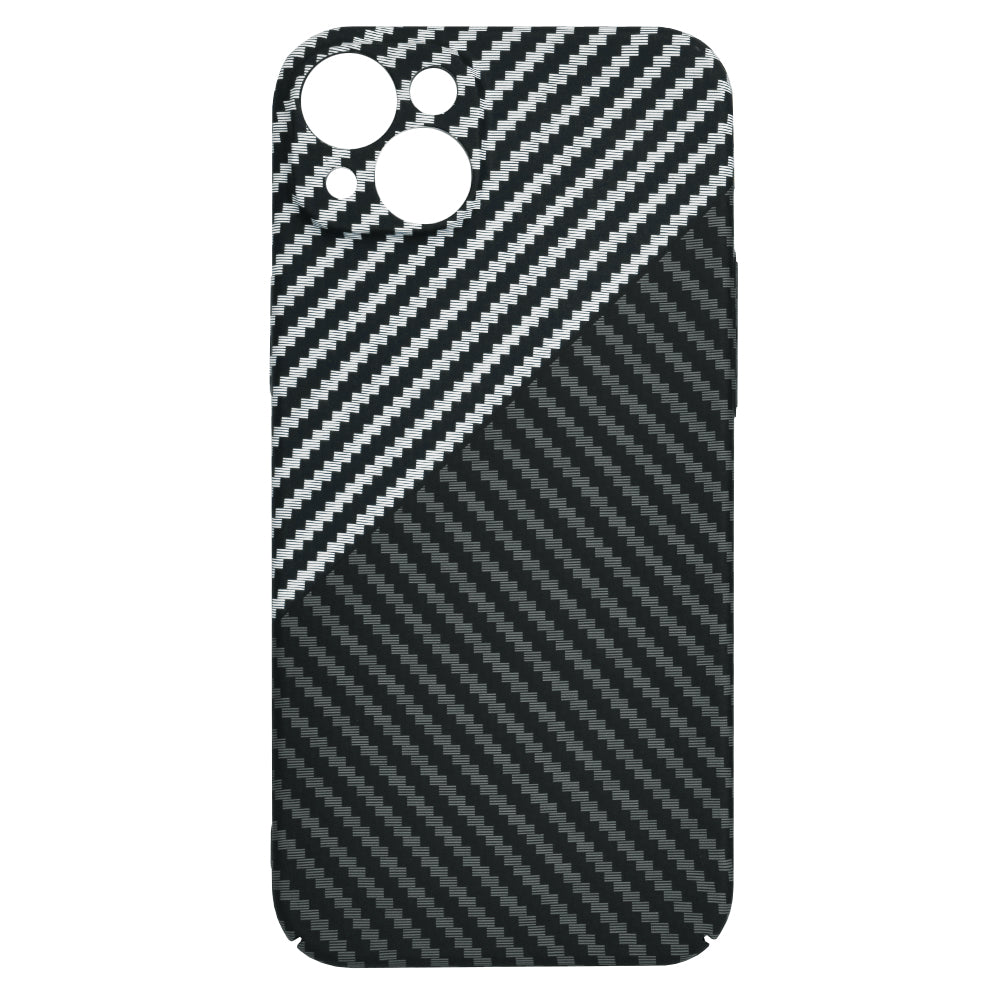 Funda para Apple iPhone 15 Plus, Techsuit, Carbonite FiberShell, Negra Gris