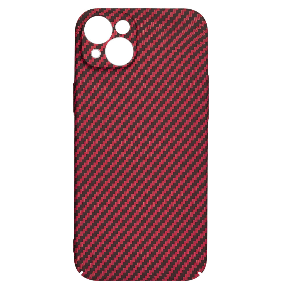 Funda para Apple iPhone 15 Plus, Techsuit, Carbonite FiberShell, Roja