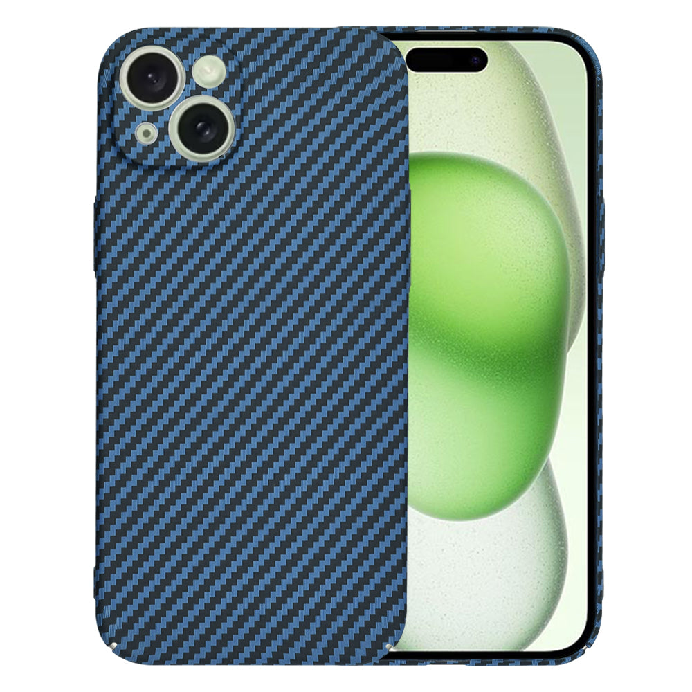 Funda para Apple iPhone 15 Plus, Techsuit, Carbonite FiberShell, Turquesa