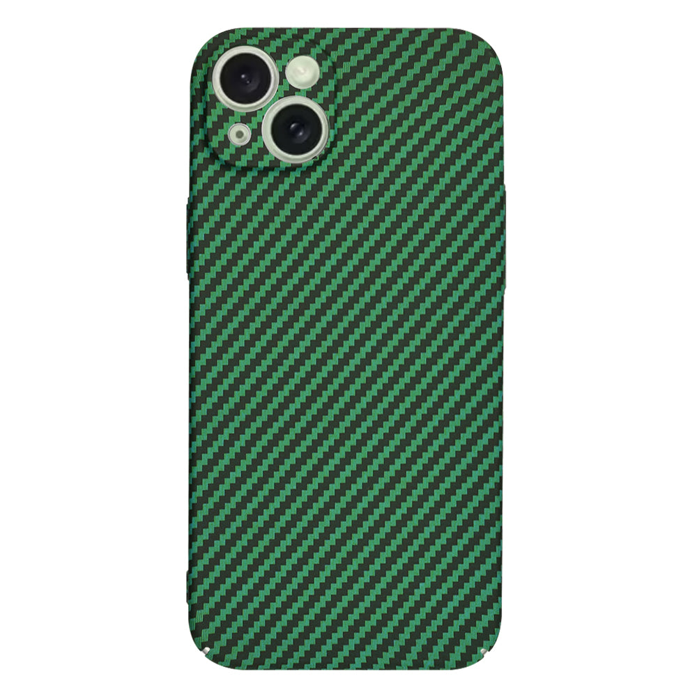 Funda para Apple iPhone 15 Plus, Techsuit, Carbonite FiberShell, Verde
