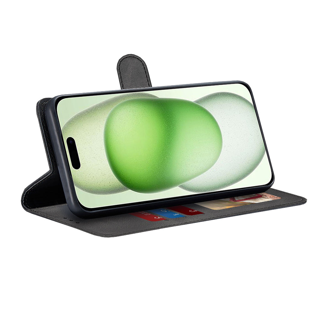 Funda para Apple iPhone 15 Plus, Techsuit, Diary Book, Negra