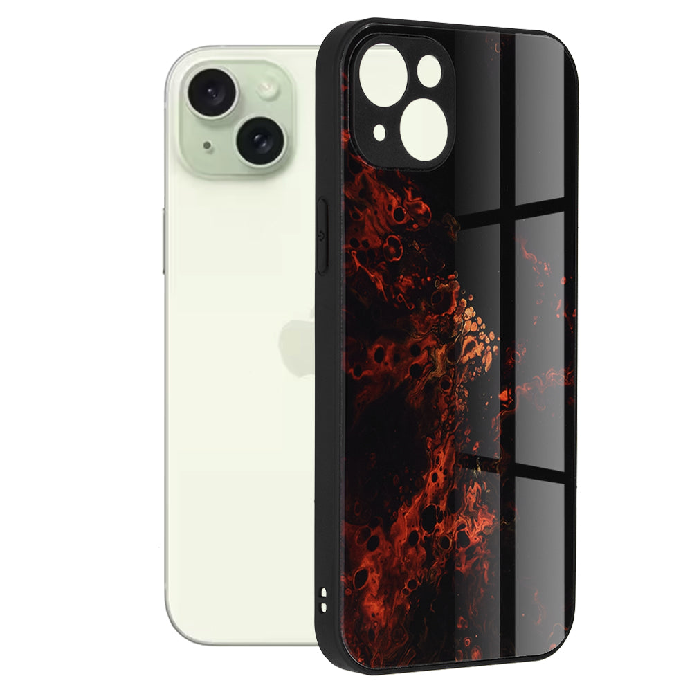 Funda para Apple iPhone 15 Plus, Techsuit, Glaze, Roja