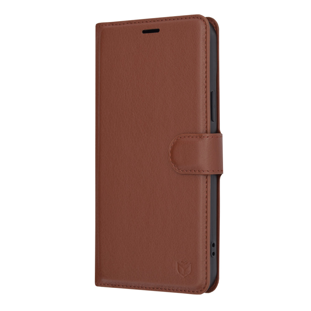 Funda para Apple iPhone 15 Plus, Techsuit, Leather Folio, Marrón