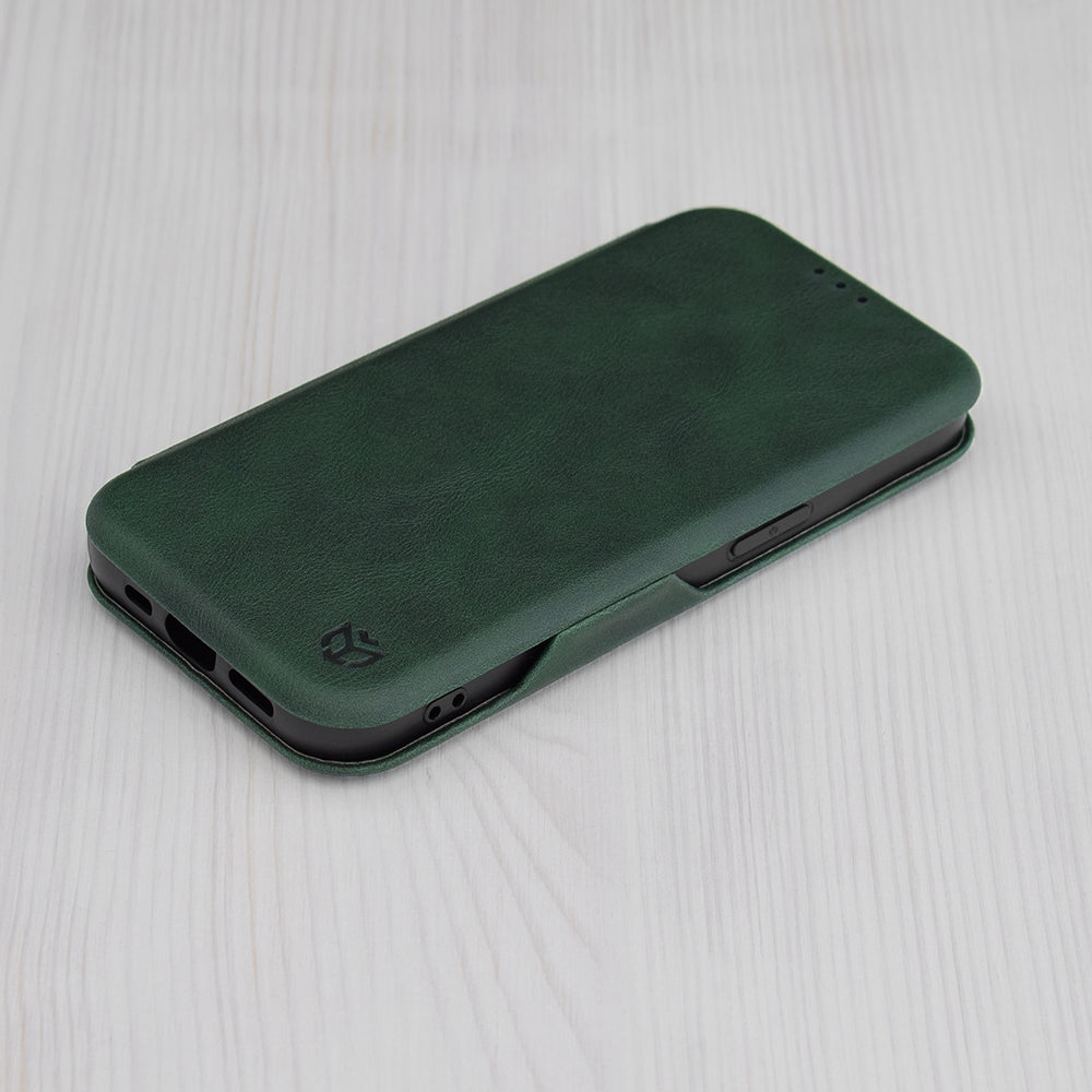 Funda para Apple iPhone 15 Plus, Techsuit, Safe Wallet Plus, Verde