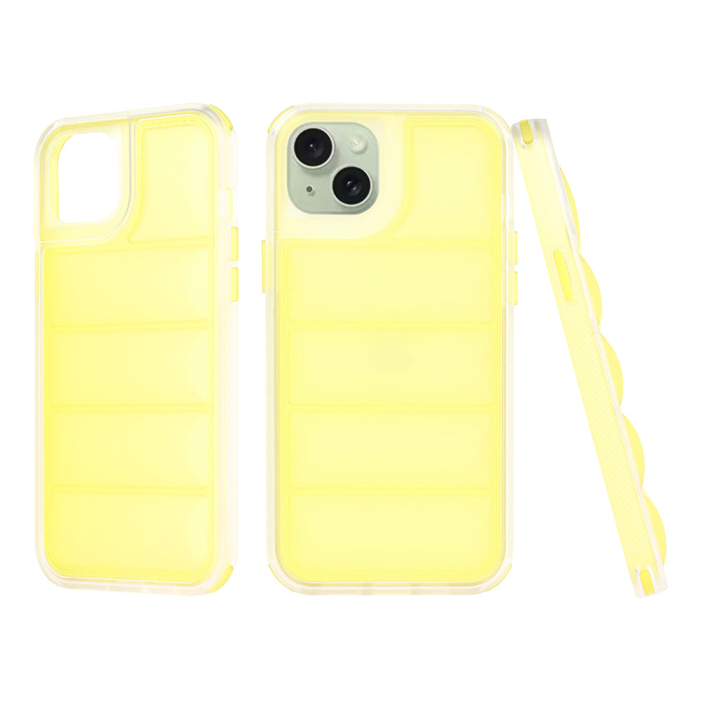Funda para Apple iPhone 15 Plus, Techsuit, Wave Shield, Amarilla