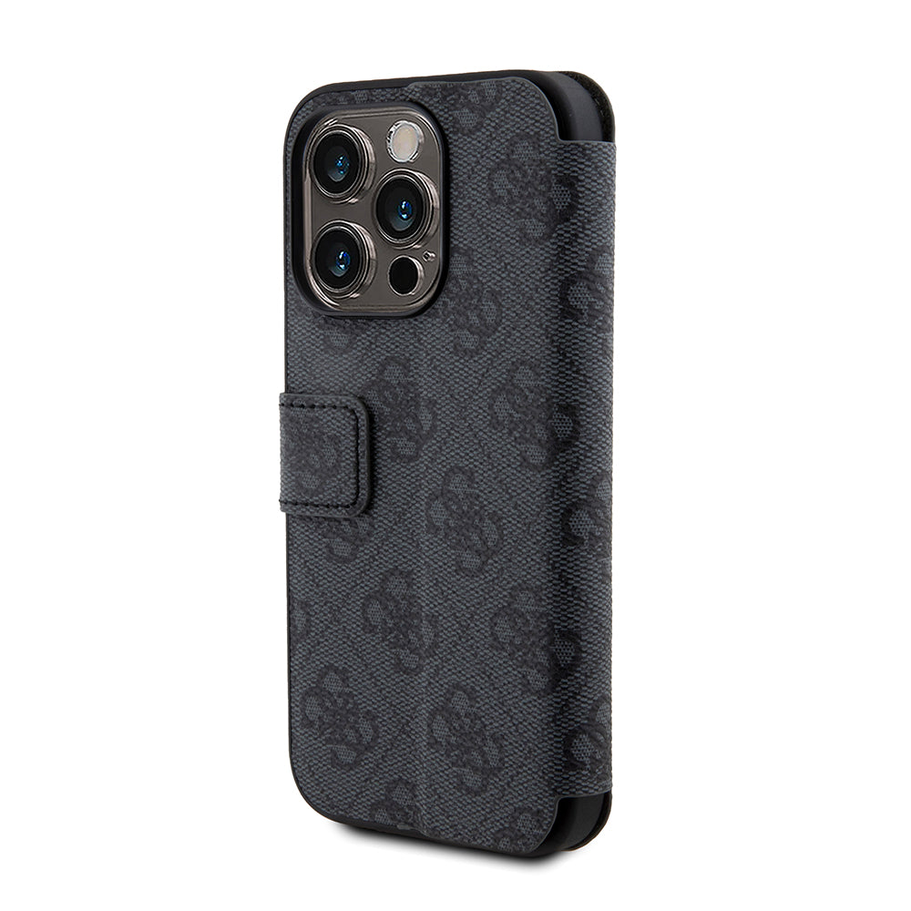 Funda para Apple iPhone 15 Pro, Guess, 4G Book, Gris