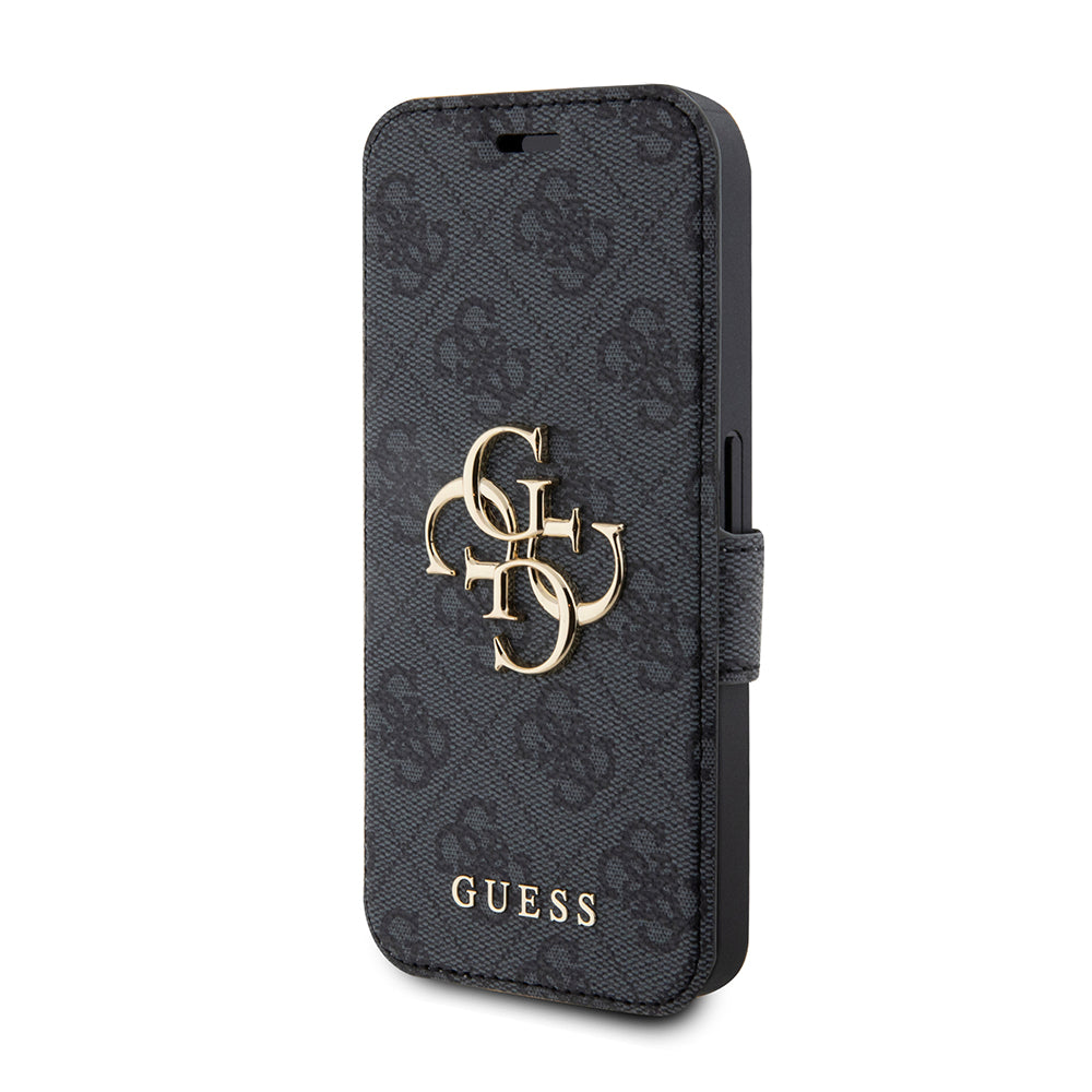 Funda para Apple iPhone 15 Pro, Guess, 4G Book, Gris