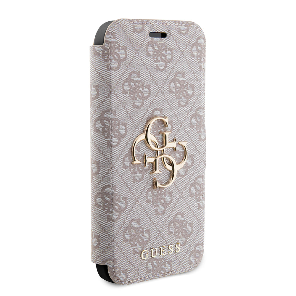 Funda para Apple iPhone 15 Pro, Guess, 4G Book, Rosa