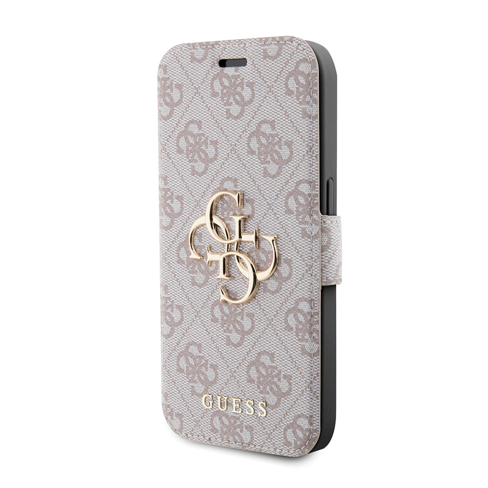Funda para Apple iPhone 15 Pro, Guess, 4G Book, Rosa