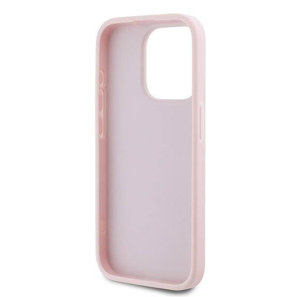 Funda para Apple iPhone 15 Pro, Karl Lagerfeld, Diagonal Quilted Script, Rosa