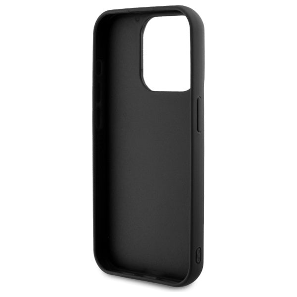Funda para Apple iPhone 15 Pro Max, Karl Lagerfeld, 3D Rubber Signature, Negra