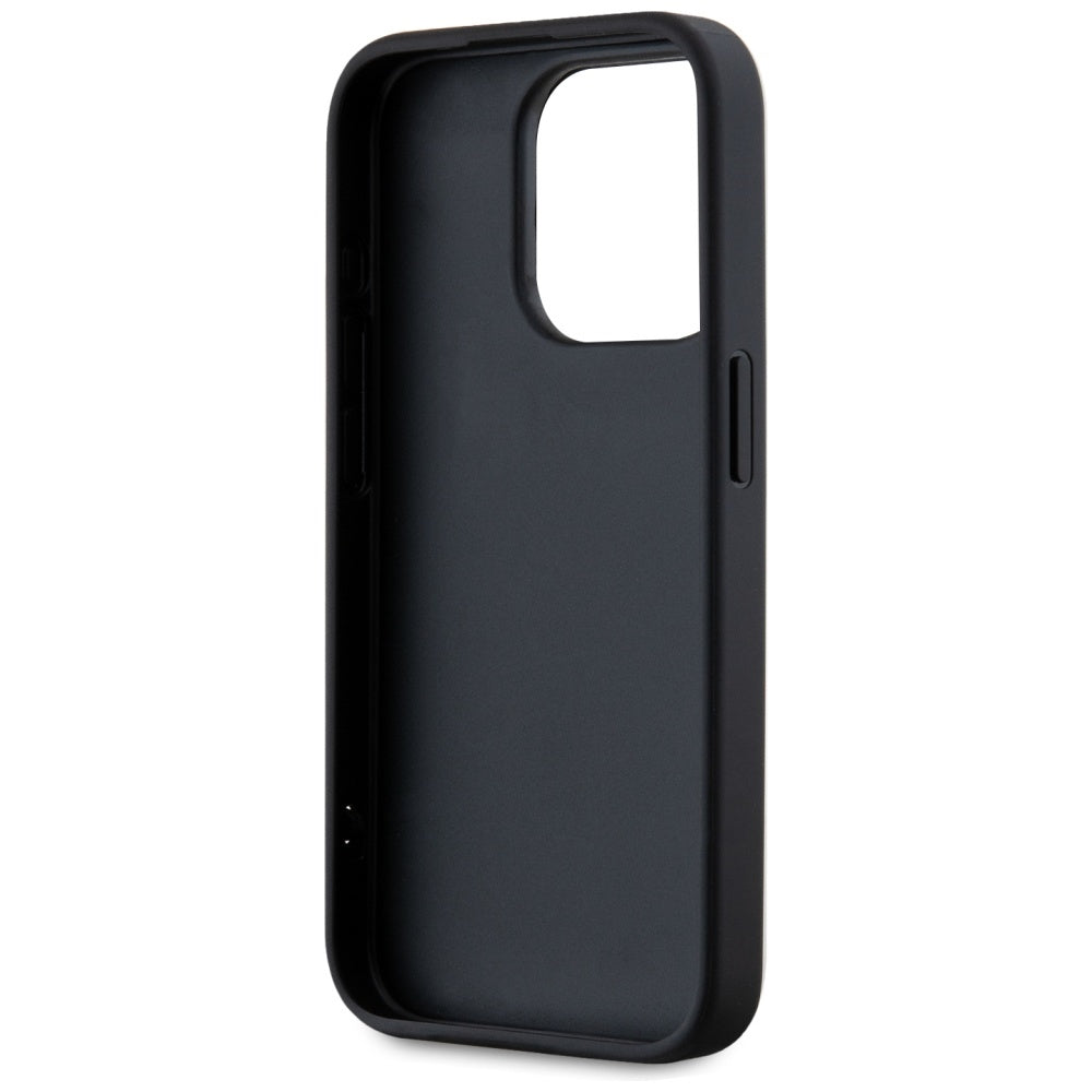 Funda para Apple iPhone 15 Pro Max, Karl Lagerfeld, Saffiano Athleisure Stripes with Strap, Rosie