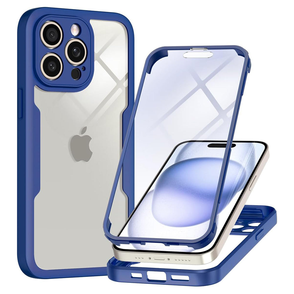 Funda para Apple iPhone 15 Pro Max, Techsuit, ColorVerse 360, Azul