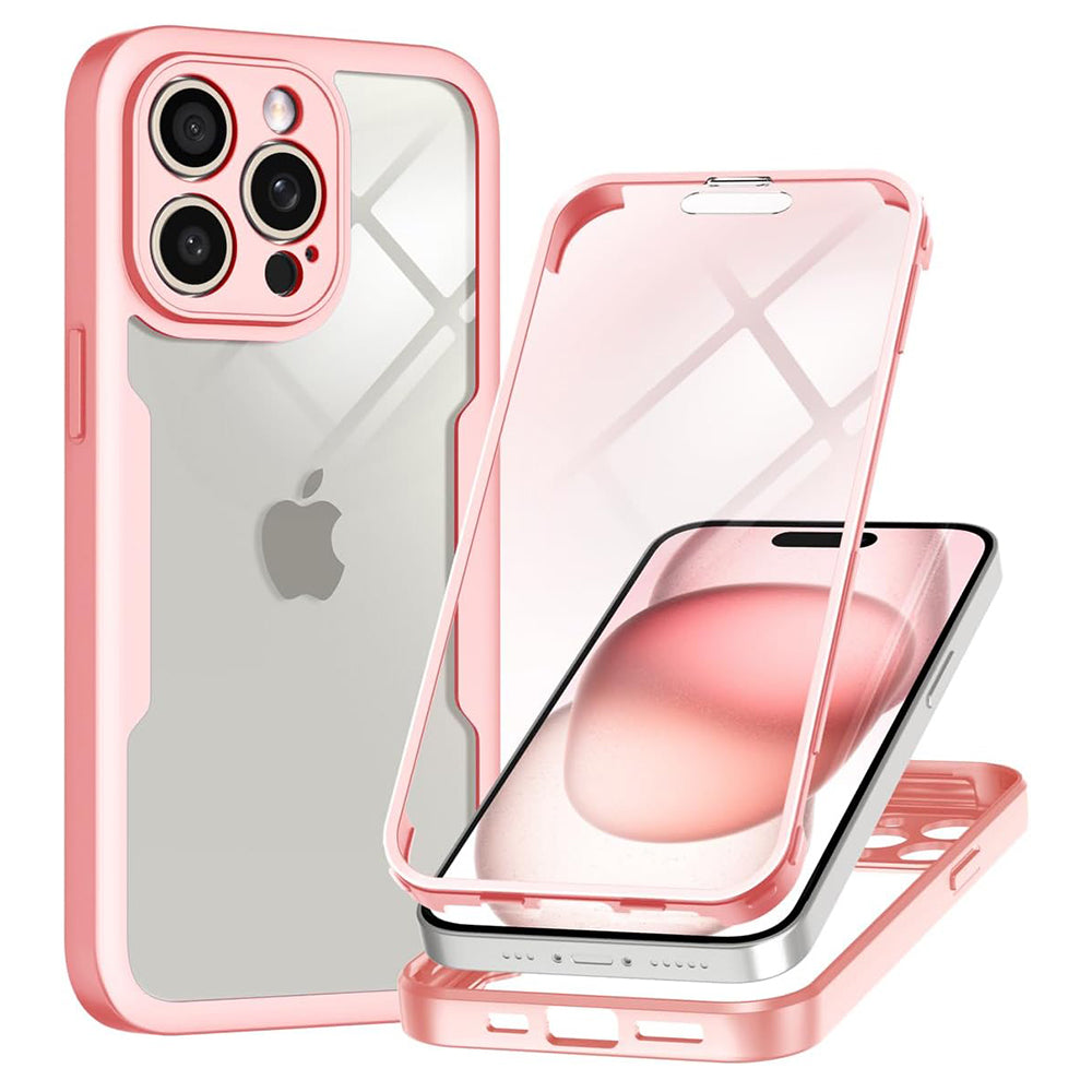 Funda para Apple iPhone 15 Pro Max, Techsuit, ColorVerse 360, Rosa