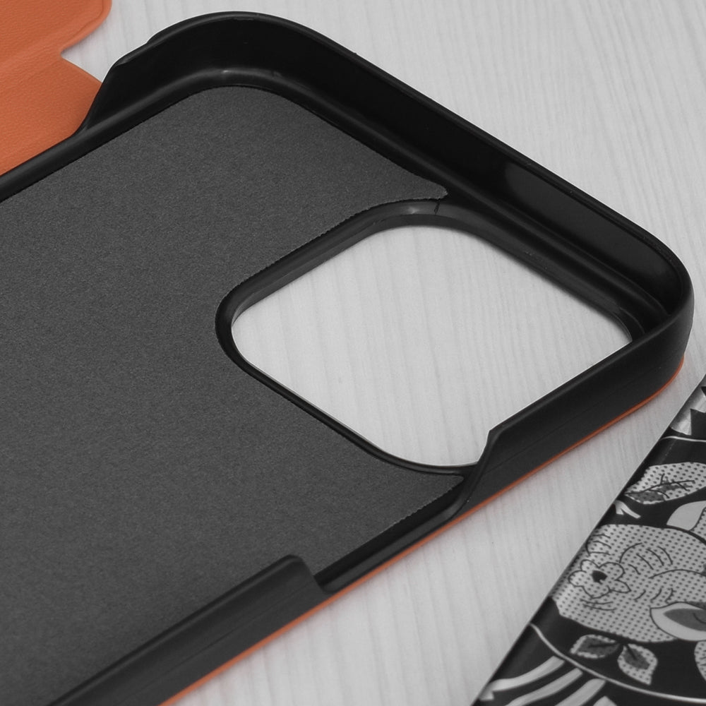 Funda para Apple iPhone 15 Pro Max, Techsuit, eFold, Naranja