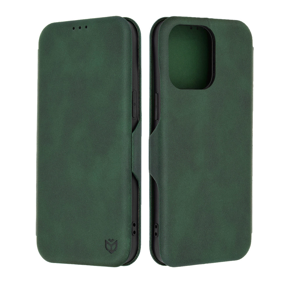 Funda para Apple iPhone 15 Pro Max, Techsuit, Safe Wallet Plus, Verde