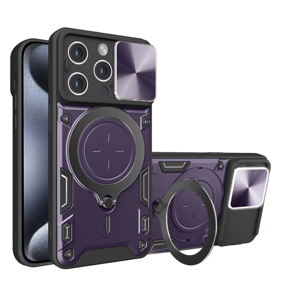Funda para Apple iPhone 15 Pro, Techsuit, CamGuard Pro, Morado