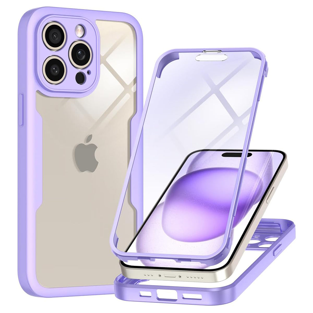 Funda para Apple iPhone 15 Pro, Techsuit, ColorVerse 360, Morado