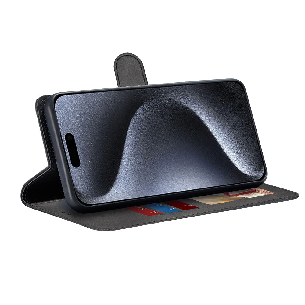 Funda para Apple iPhone 15 Pro, Techsuit, Diary Book, Negra