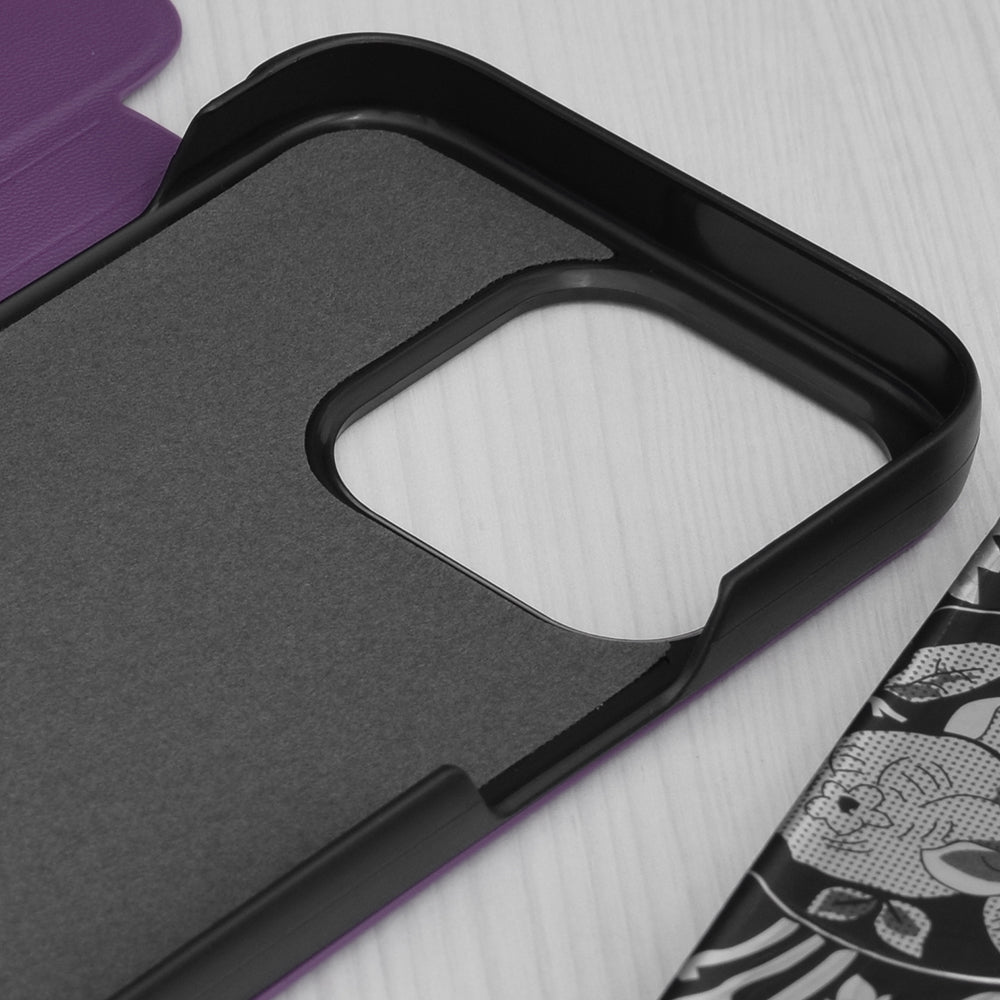 Funda para Apple iPhone 15 Pro, Techsuit, eFold, Morado