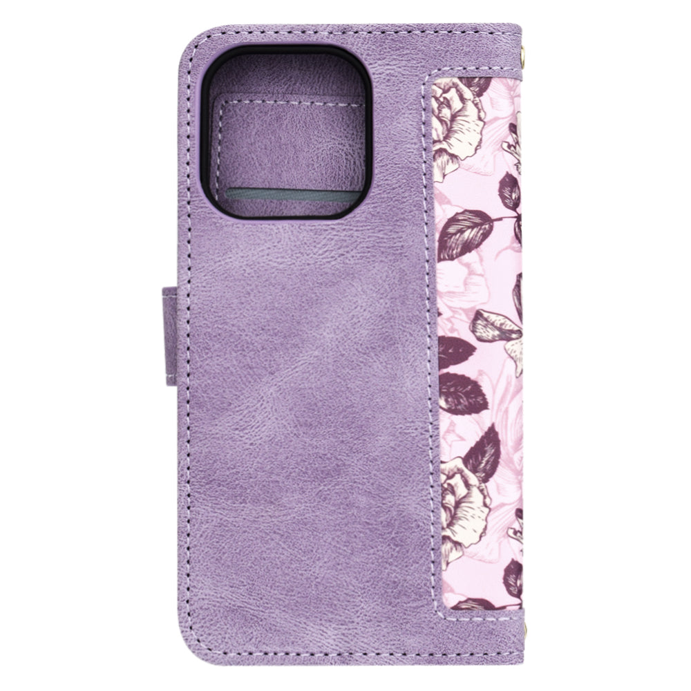 Funda para Apple iPhone 15 Pro, Techsuit, FlipCraft, Morado