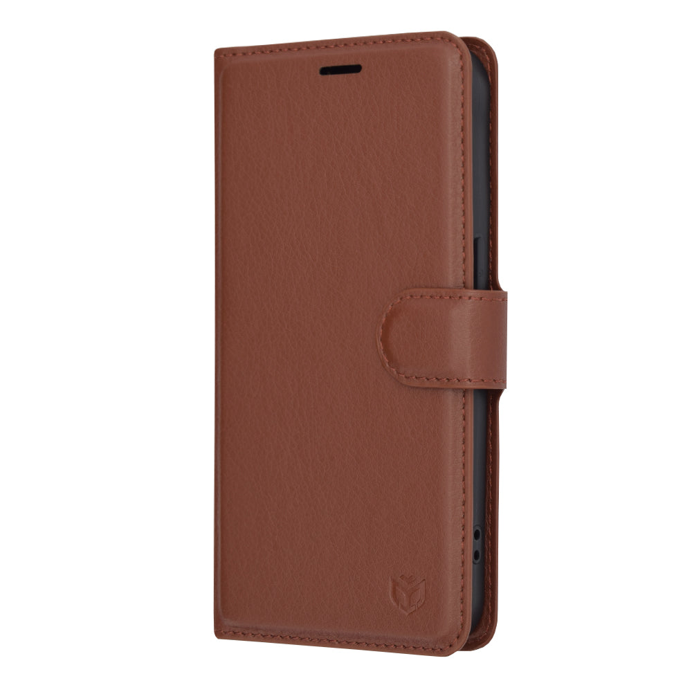 Funda para Apple iPhone 15 Pro, Techsuit, Leather Folio, Marrón