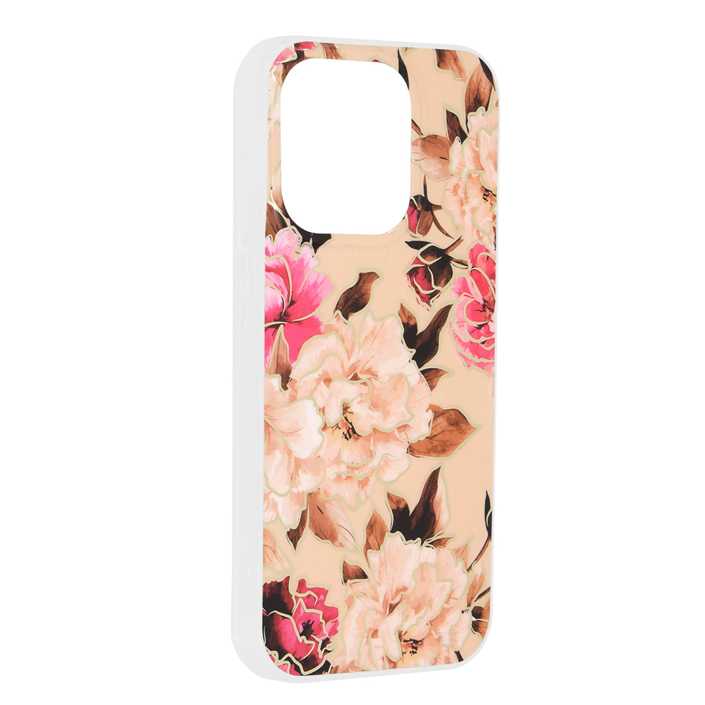Funda para Apple iPhone 15 Pro, Techsuit, Marble, Beige