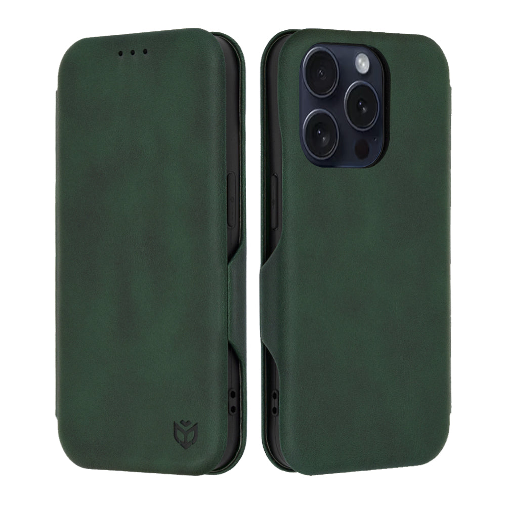 Funda para Apple iPhone 15 Pro, Techsuit, Safe Wallet Plus, Verde