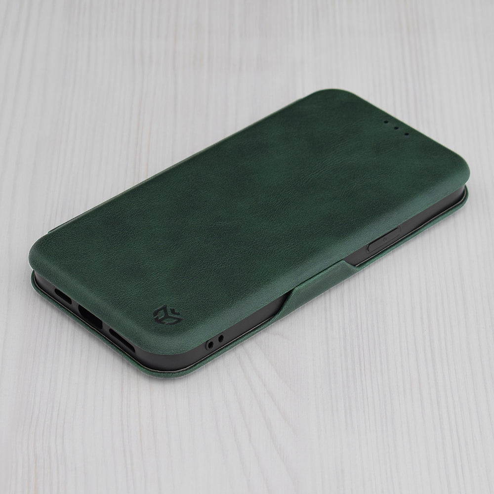 Funda para Apple iPhone 15 Pro, Techsuit, Safe Wallet Plus, Verde