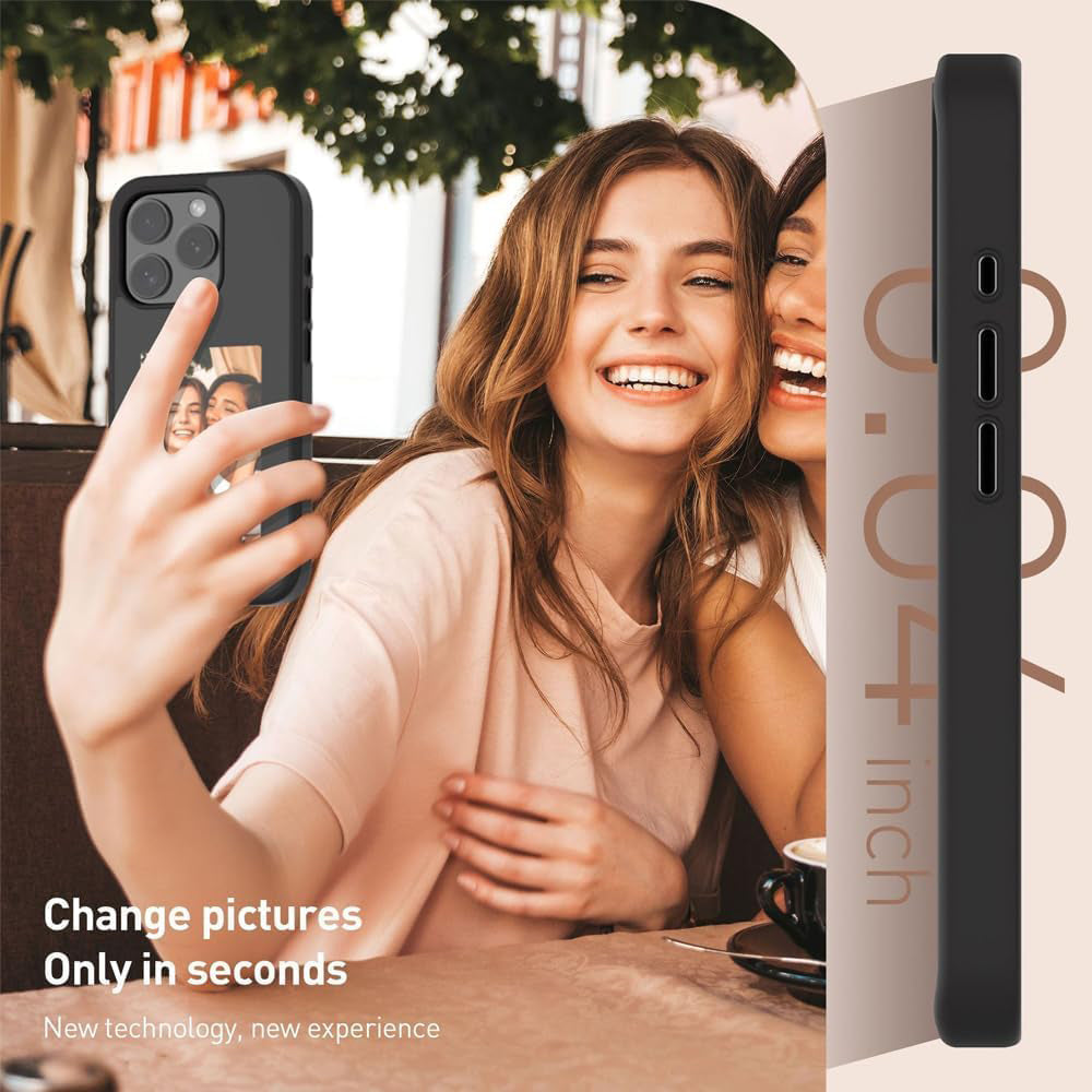 Funda para Apple iPhone 15 Pro, Techsuit, SmartScreen NFC, Negra