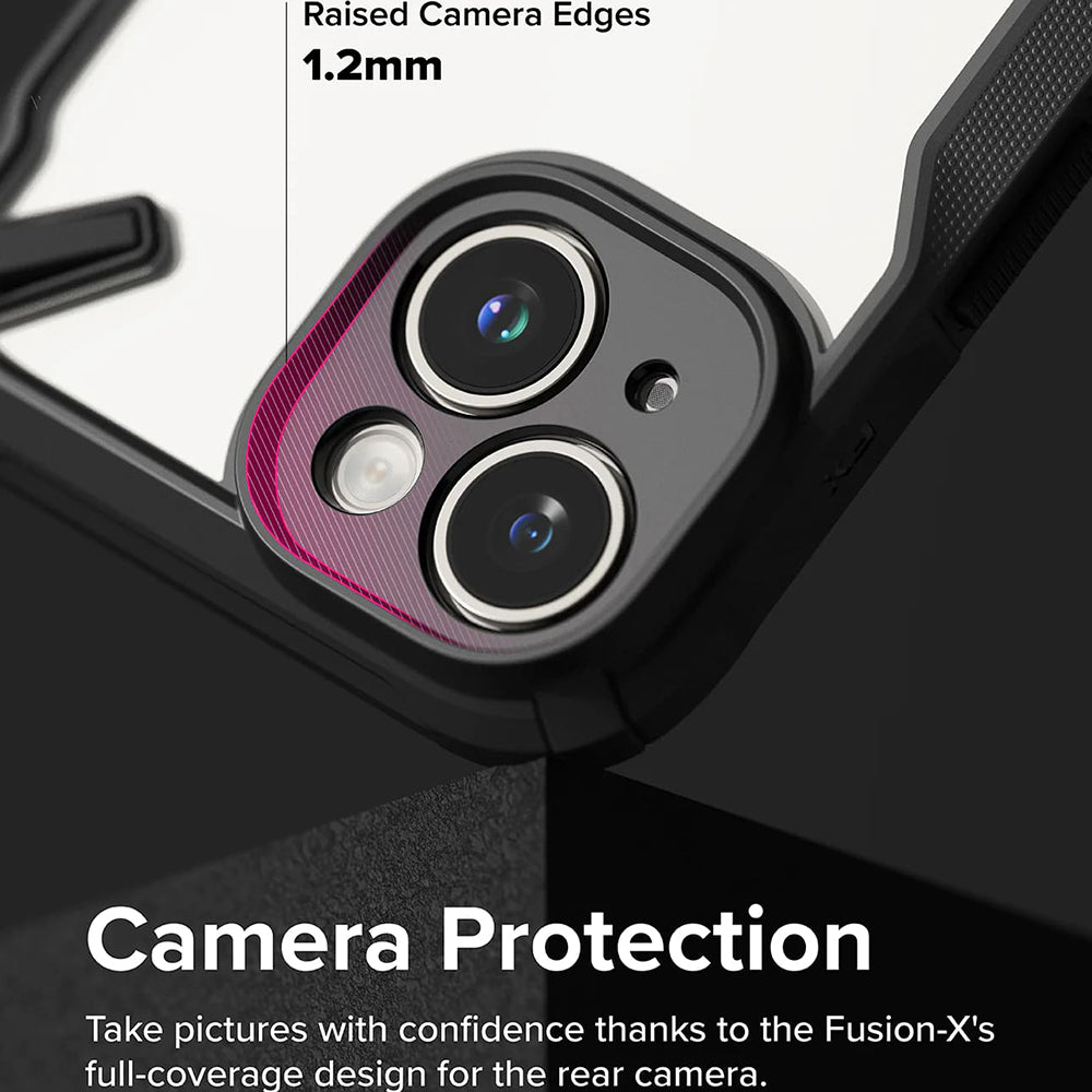 Funda para Apple iPhone 15, Ringke, Fusion X, Negra