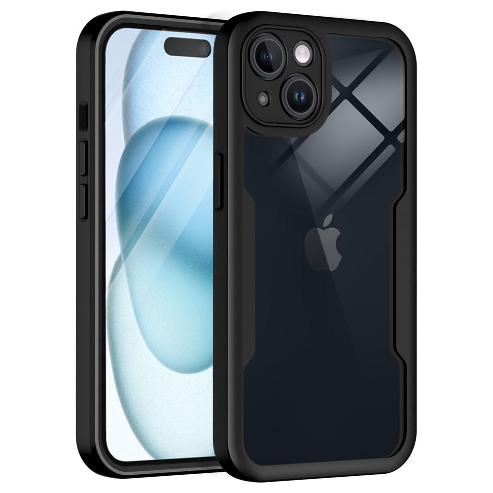 Funda para Apple iPhone 15, Techsuit, ColorVerse 360, Negra