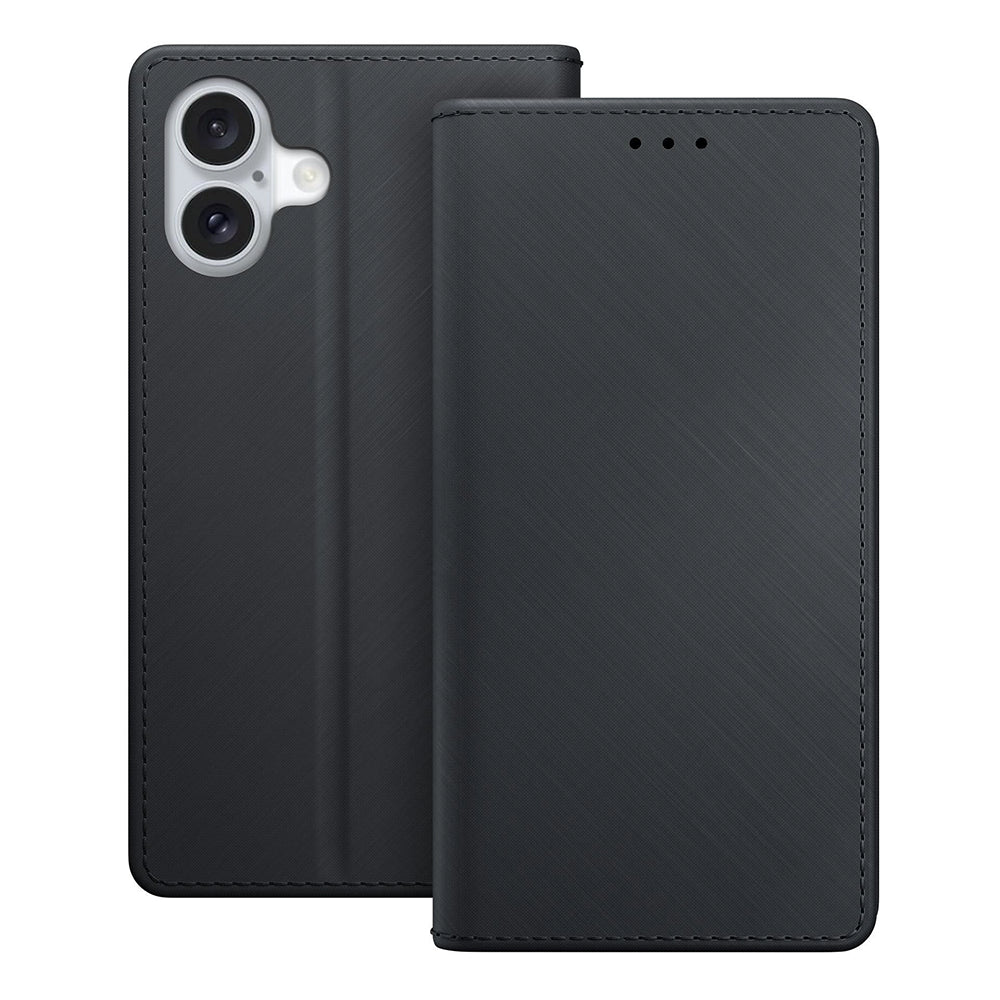 Funda para Apple iPhone 16, 3MK, Cartera, Negra